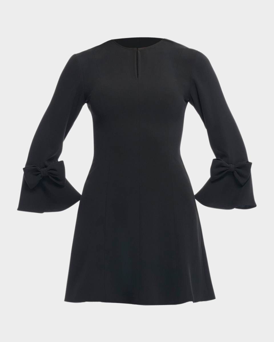 Dalanna Bow-Embellished Cutout Mini Dress